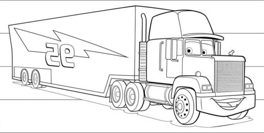 Kolorowanka - Samochód ciężarowy: Kreatywna zabawa dla dzieci kolorowanka do druku